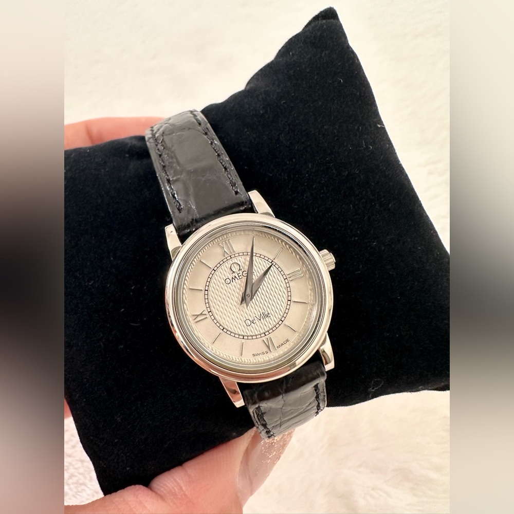 Omega Deville Prestige Watch Stainless Steel/ Leather Ladies